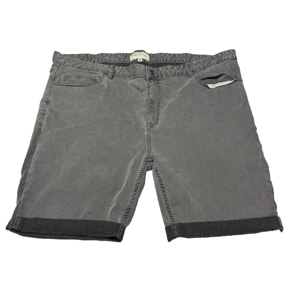 Dapper Boi Denim Jean Shorts Size 48 Slim Fit Multi Gray